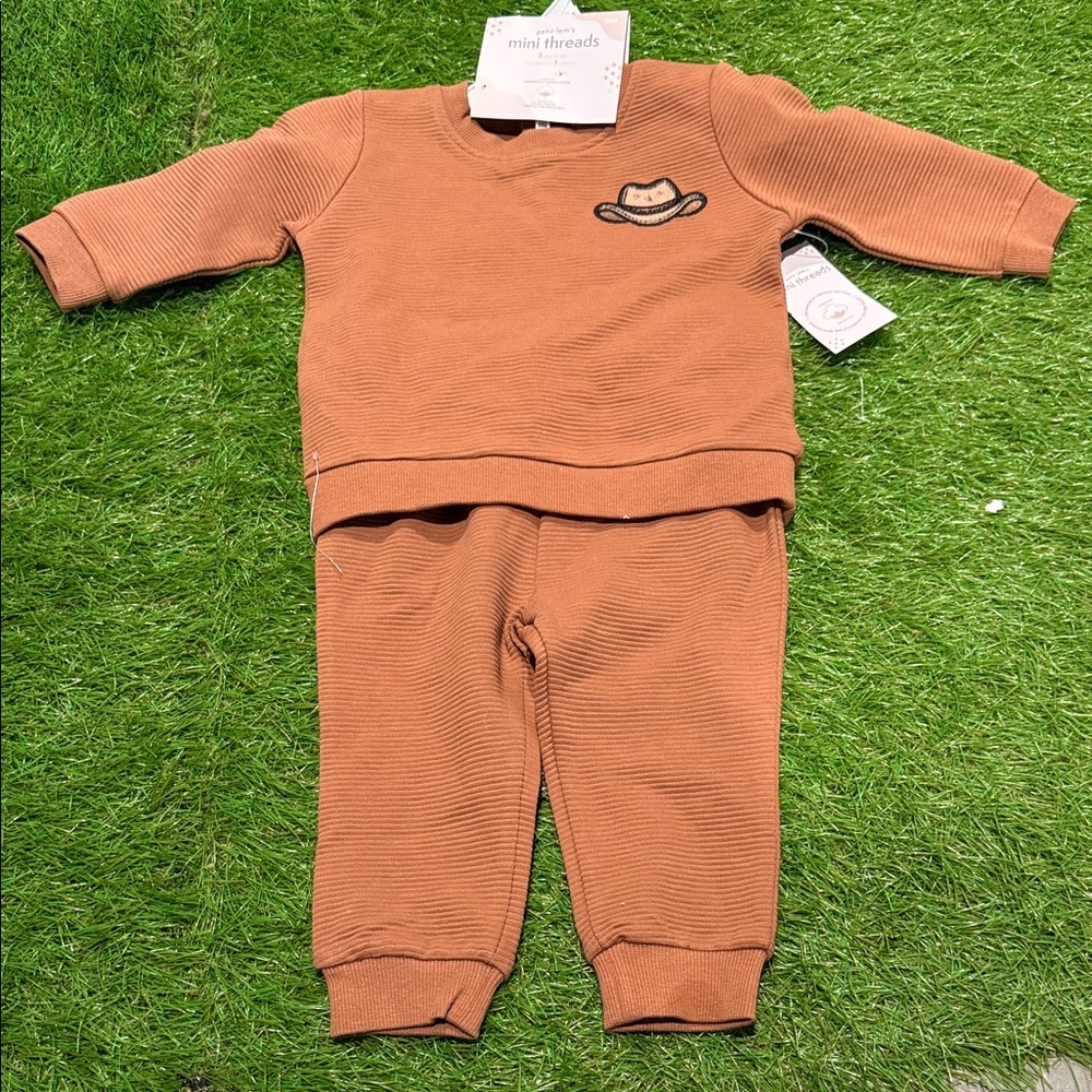 Petit Lem Brown Kids Matching Set